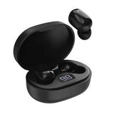 Laser TWS Mini Earbuds ENC LED Display Black