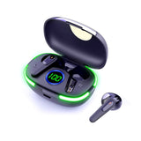 Laser TWS Earbuds with LED Battery Display Black - Extra Image