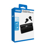 Laser TWS Earbuds with Powerbank Case Black - Side View