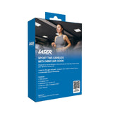 Laser Sport TWS Earbuds with Mini Ear-Hook Black - Top-Down View