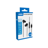 Laser Wired In-Ear Earphones with In-Line Controls Black - Side View