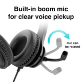 Laser Wired Conference Headset 3.5mm Mic - Front View