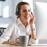 Laser Wired Conference Headset 3.5mm Mic - Rear View