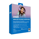 Laser Wireless Foldable Headphones Purple - Side View