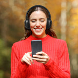 Laser Wireless ENC Headphones Black - Side View