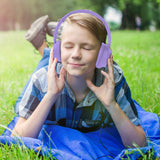 Laser Volume Limited ANC Kids Headphones Lilac - Top-Down View
