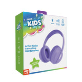 Laser Volume Limited ANC Kids Headphones Lilac - Close-Up Angle