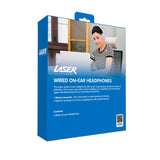 Laser Wired On-Ear Headphone Gray - Top-Down View