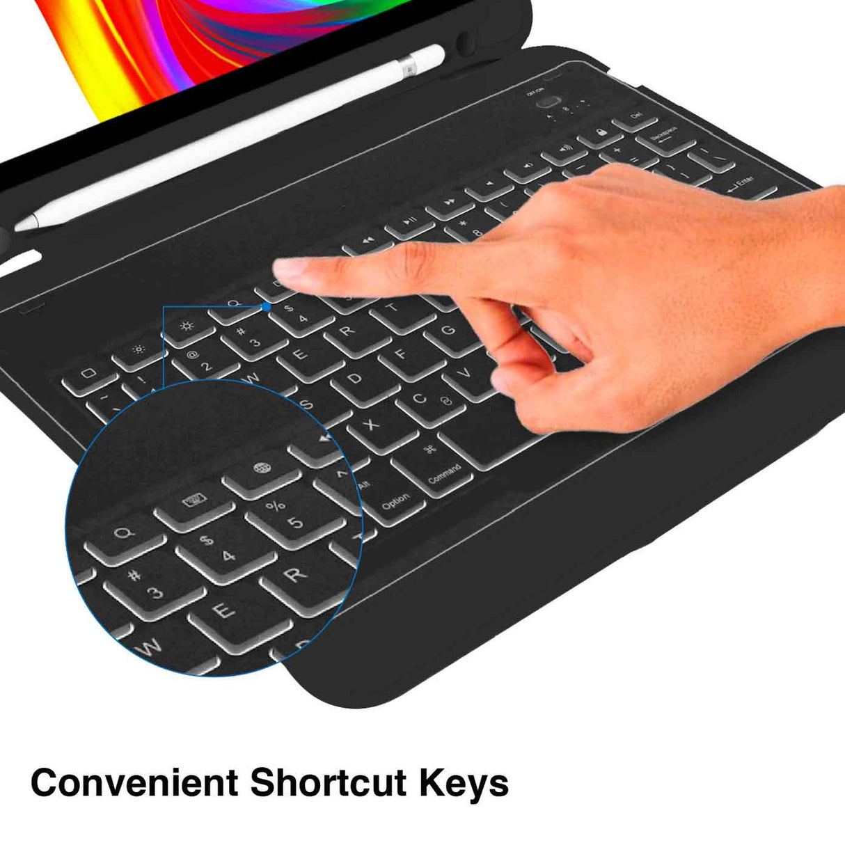 Laser iPad 10.9-inch Wireless Keyboard Case Black