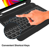 Laser iPad 10.9-inch Wireless Keyboard Case Black - Top-Down View