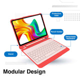 Laser iPad 10.9-inch Wireless Keyboard Case Watermelon - Close-Up Angle
