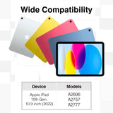Laser iPad 10.9-inch Wireless Keyboard Case White - Top-Down View