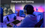 Laser RGB Gaming Keyboard with Anti-Ghosting Keys - Front View