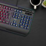 Laser RGB Gaming Keyboard with Anti-Ghosting Keys - Rear View