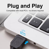Laser Wired Office Keyboard Mouse Combo - Top-Down View