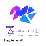 Laser Smart DIY Triangle Light WiFi RGB 10-Pack - 45-Degree Angle