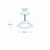 Laser 10W RGB Downlight with Voice Control - Extra Image