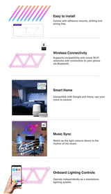 Laser Smart AmbiColour Light Bars RGB WiFi - Top-Down View