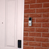 Laser Smart Full HD Video Doorbell White with Chime - Top-Down View