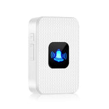 Laser Smart Full HD Video Doorbell White with Chime - Close-Up Angle