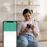 Laser Smart Wi-Fi Plug with Dual USB and Power Monitoring - Front View