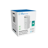 Laser Smart Wi-Fi Plug with Dual USB and Power Monitoring - Low Angle