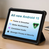 Laser 10 Inch Android Tablet 64GB with Case - Low Angle