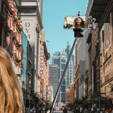 Laser Universal Selfie Pole with Control Cable included - Front View