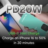 ChargeCore SafeCharge Max 10K - Aquatic Awe - Close-Up Angle
