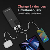 ChargeCore SafeCharge Max 10K - Black - Close-Up Angle