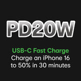 ChargeCore SafeCharge Max 10K - White - 45-Degree Angle