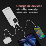 ChargeCore SafeCharge Max 10K - White - Close-Up Angle