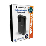 ChargeCore SafeCharge Max 20K - Black - 45-Degree Angle