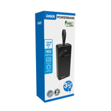 Laser 27000mAh Powerbank 18W PD Black - Low Angle