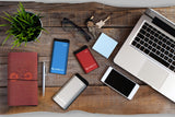 Laser 5000mAh Power Bank LED Display Red - Rear View