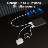 Laser 5000mAh Powerbank Charcoal - Rear View