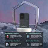 ChargeCore SafeCharge Max 5K - Black - Low Angle
