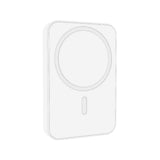Laser 5000mAh Magnetic Wireless Power Bank White