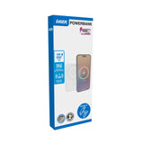 Laser 5000mAh Magnetic Wireless Power Bank White - 45-Degree Angle