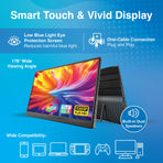 Laser 15.6 Portable Monitor with touch screen