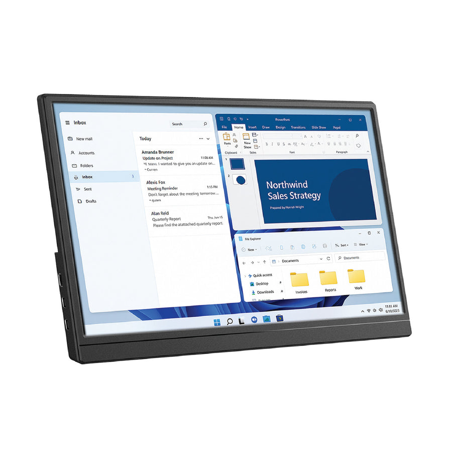 Laser 15.6 Portable Monitor with touch screen