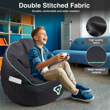 Laser Gaming Bean Bag with Pocket & Headphone Strap - Front View