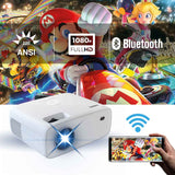 Laser 220 Series Gaming and Movie Bluetooth Projector with Screen - Close-Up Angle