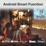 Laser Cube Android Projector with 120in Screen - Front View