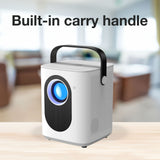 Laser Cube Android Projector with 120in Screen - Top-Down View