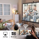 Laser 1080p LED Projector with DVD Player WiFi 120