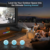 Laser Precision Outdoor Gaming Projector Bundle - Front View