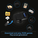 Smart Gaming Projector with 80 Games Dual Controllers