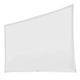 100 Inch White Projector Screen with Setup Kit - Front View