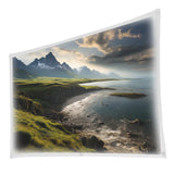 100 Inch White Projector Screen with Setup Kit - 45-Degree Angle